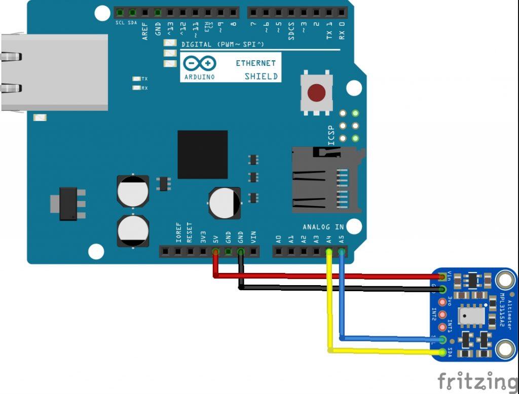 Etehrnet shield and MPL3115A2