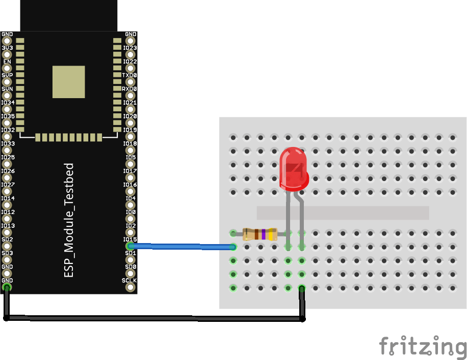 esp32 and led