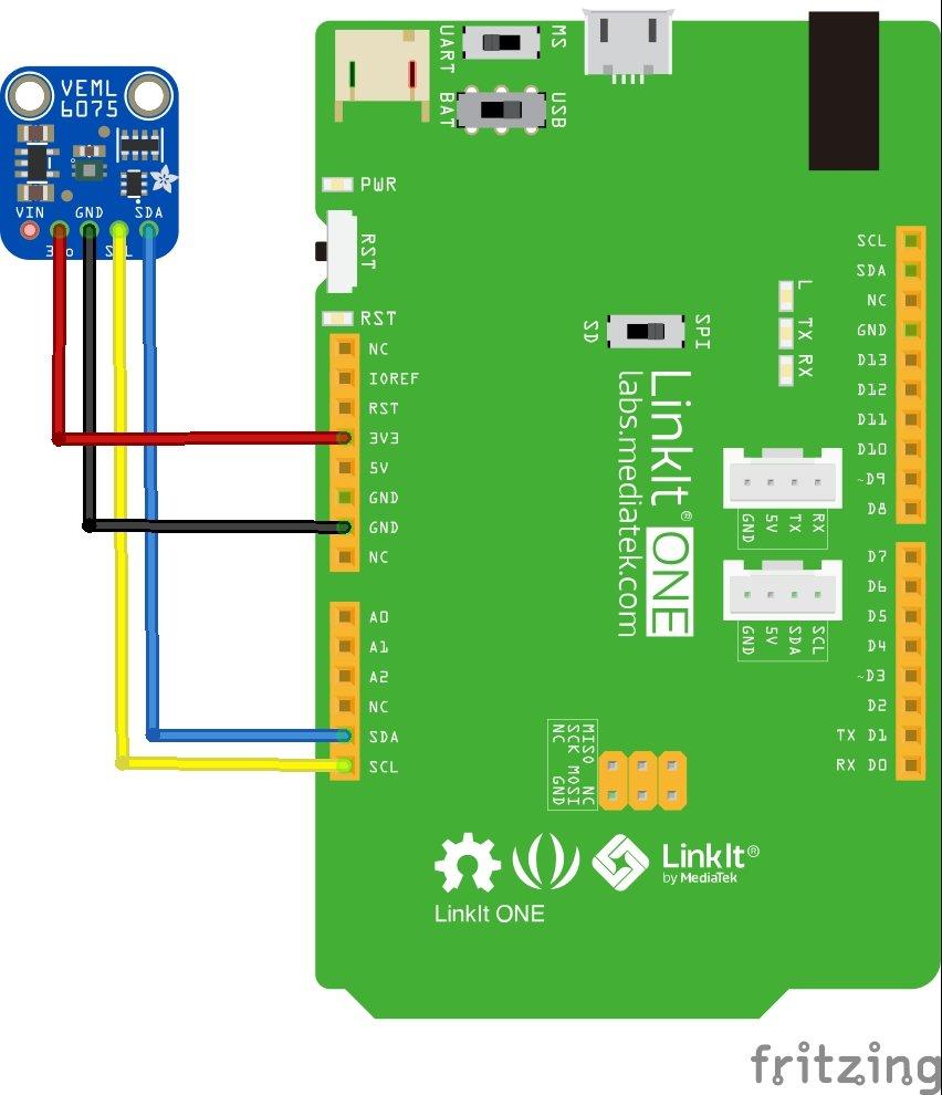 linkit and VEML6075 layout