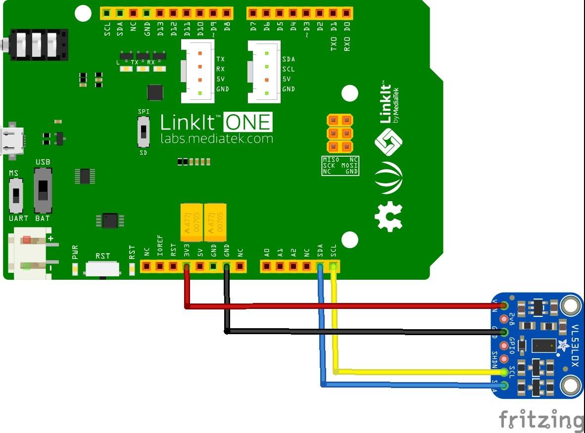 linkit and VL53L0X