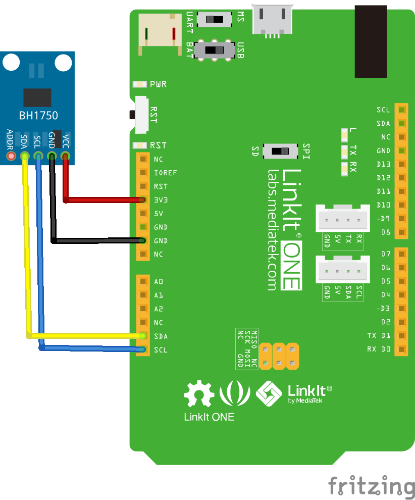 linkit and bh1750