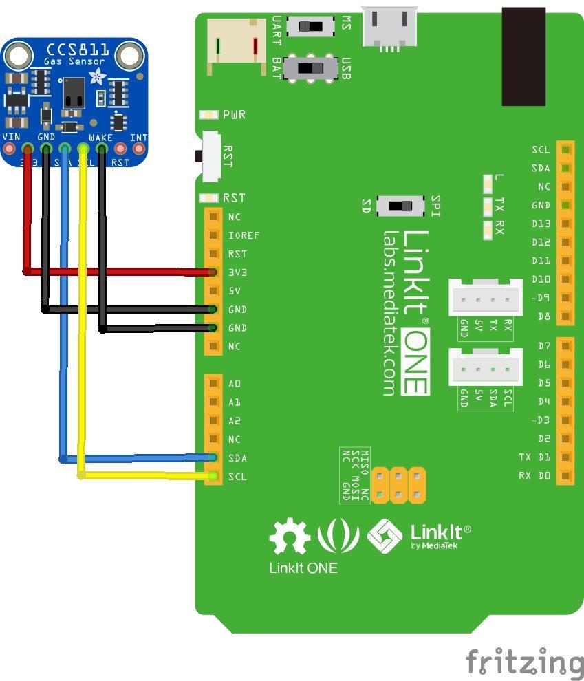 linkit and ccs811 layout