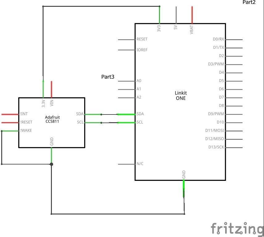 linkit and ccs811 schematic