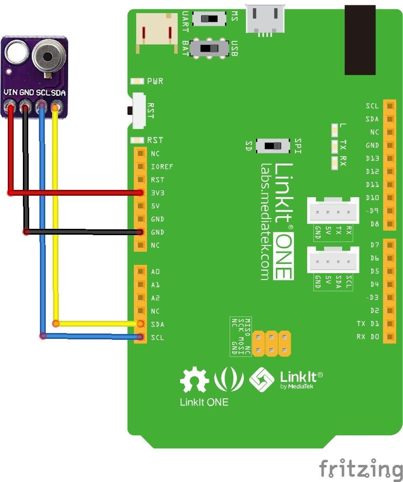 linkit and mlx90615 layout