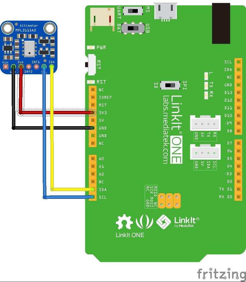 linkit and mpl3115a2 layout
